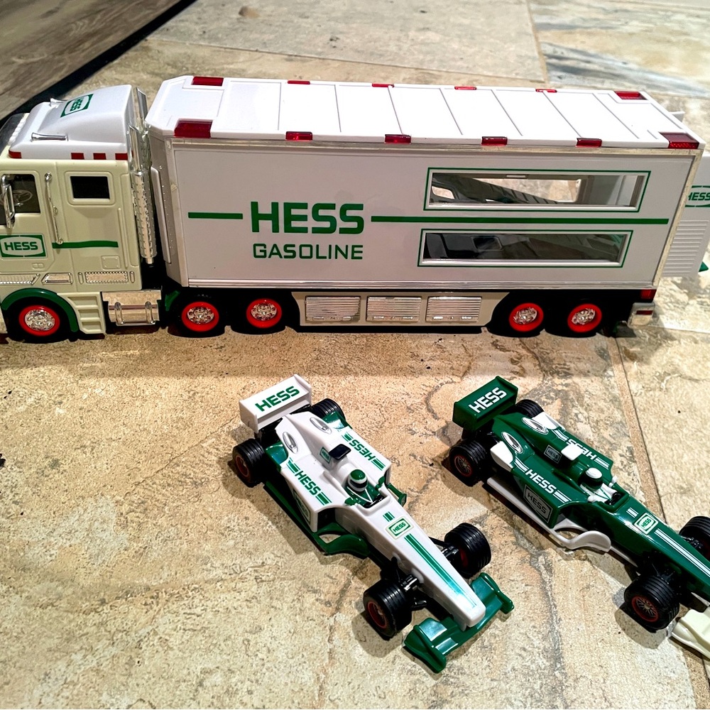 Hess truck with race cars